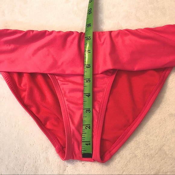🎁Bundle 4 Free! Old Navy Pink Fold Over Waist Bikini Bottoms Size Small - Picture 9 of 10